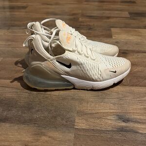 Nike Air Max 270 Beige and Black Sneakers